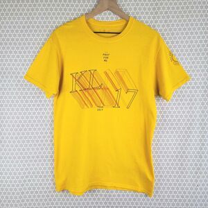 Kendrick Lamar DAMN 2017 Tour TDE Top Dawg Entertainment Yellow T Shirt Mens S/M